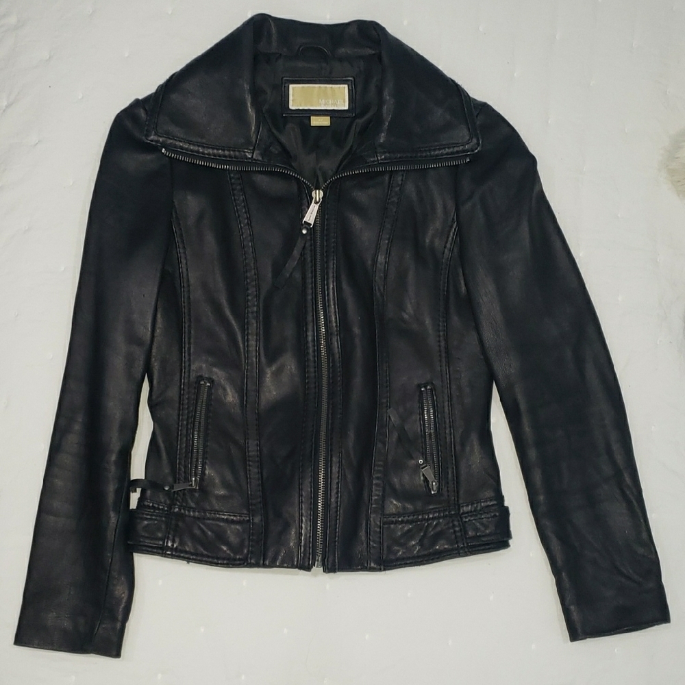 MICHAEL Michael Kors Black Leather Jacket